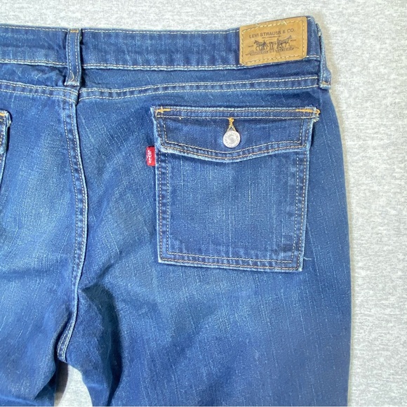Levi's Women's Boot Cut Jeans - Dark Blue - Picture 10 of 14